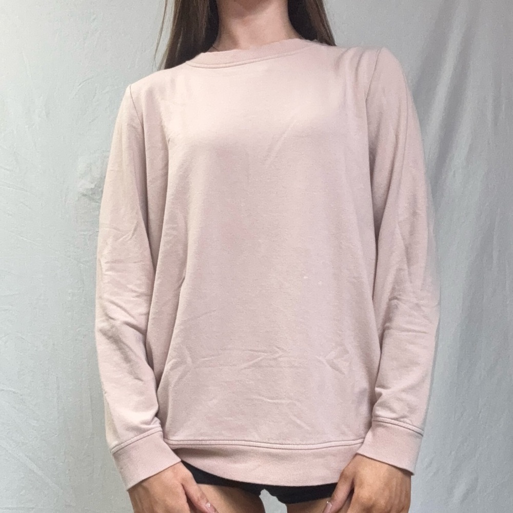 Classic Crewneck Sweatshirt - Light Blush Pink
